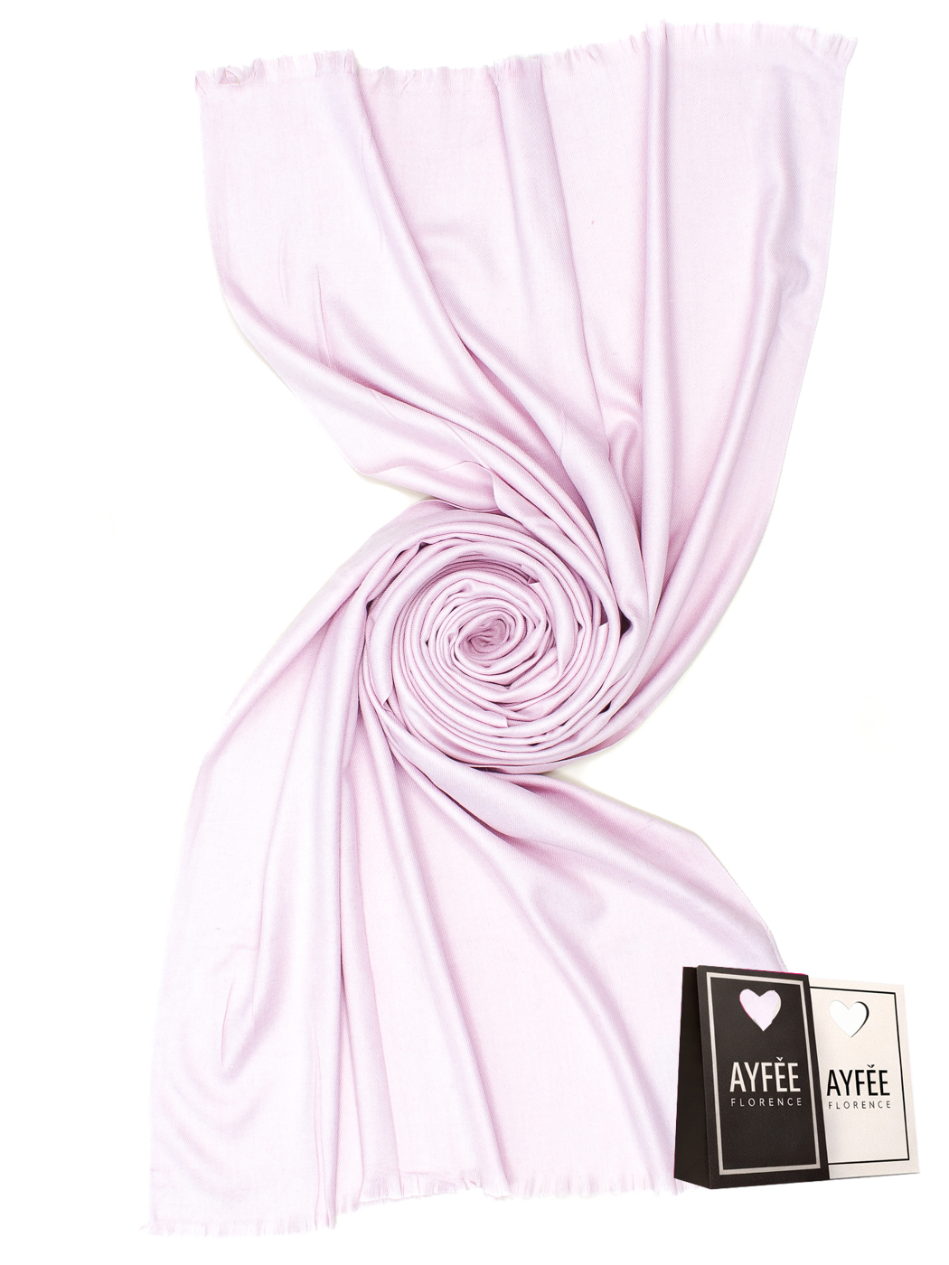 STOLA TINTA UNITA 75X185 100%VI MADE IN PRC         - PINK
